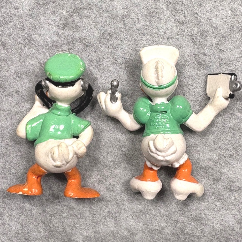 Vintage Disney Donald Duck Doctor Daisy Duck Nurse PVC Figurines Set 2.5 Inch - Picture 2 of 2